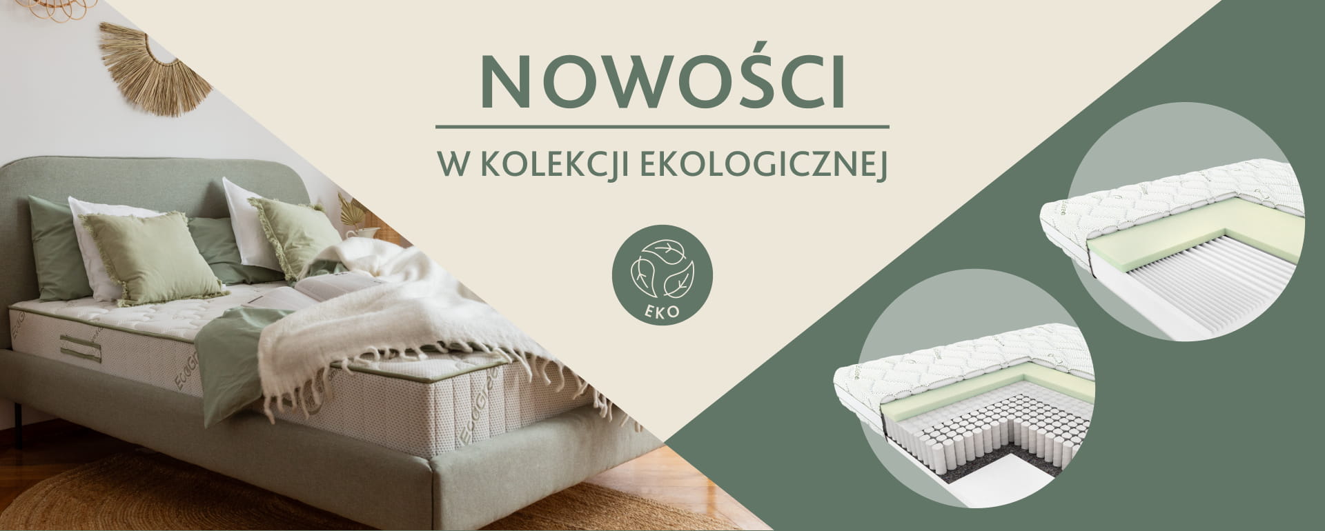 Materace ekologiczne Hilding