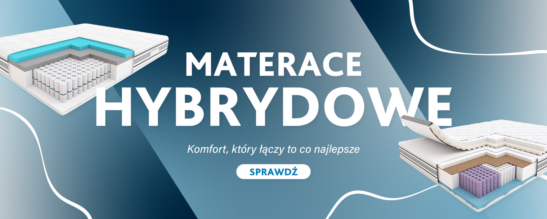 Materace hybrydowe