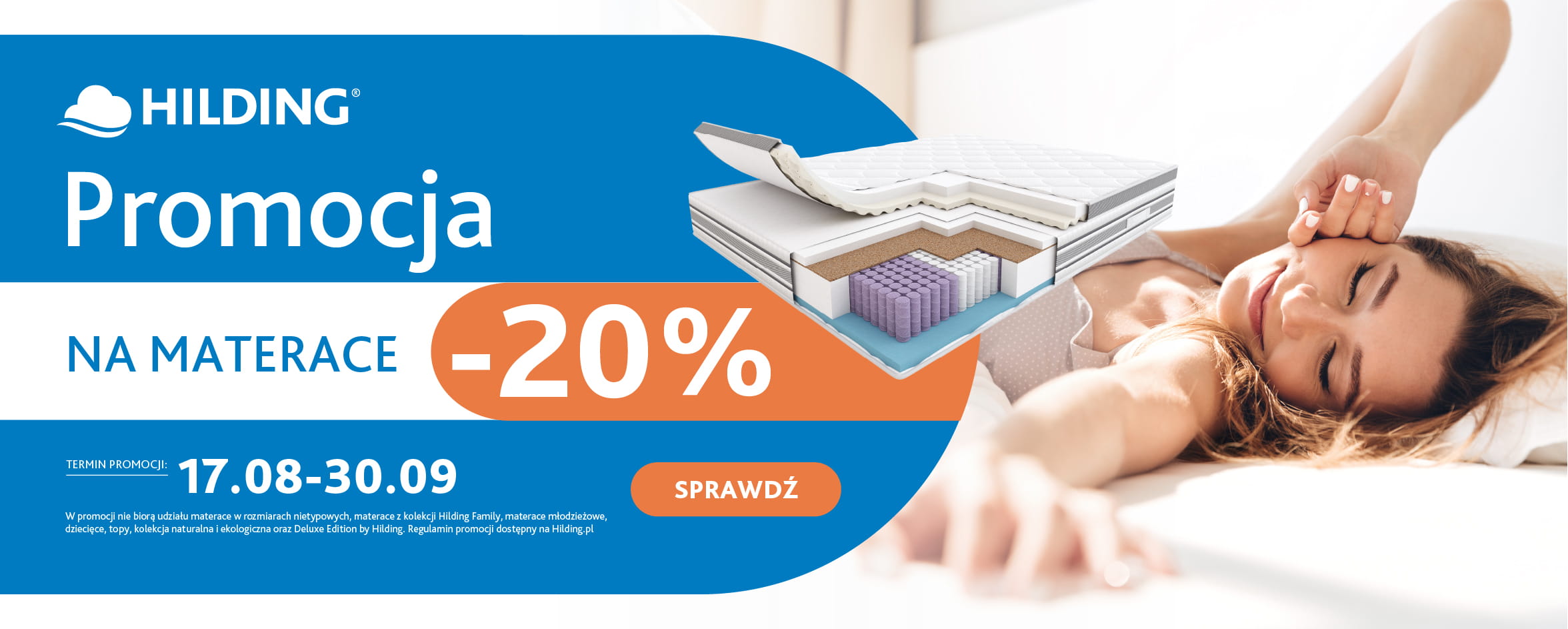 Promocja Materace Hilding 20% taniej