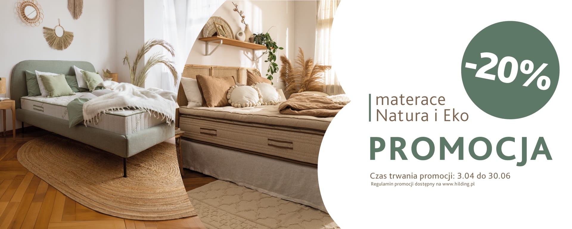 Promocja materace 20% taniej