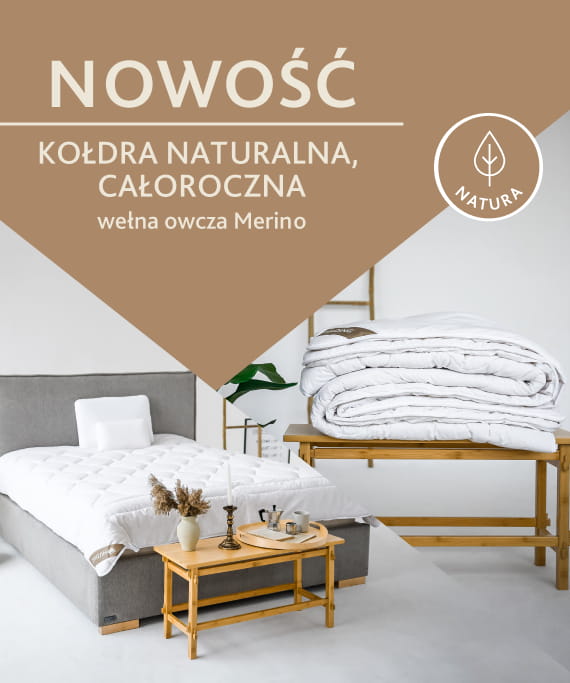 Kołdra naturalna, całoroczna