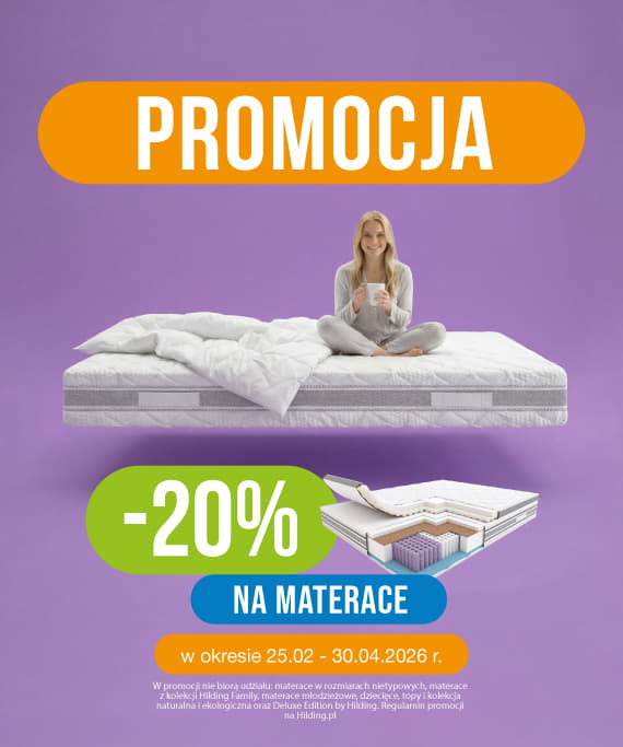 Promocja -20% na materace Hilding