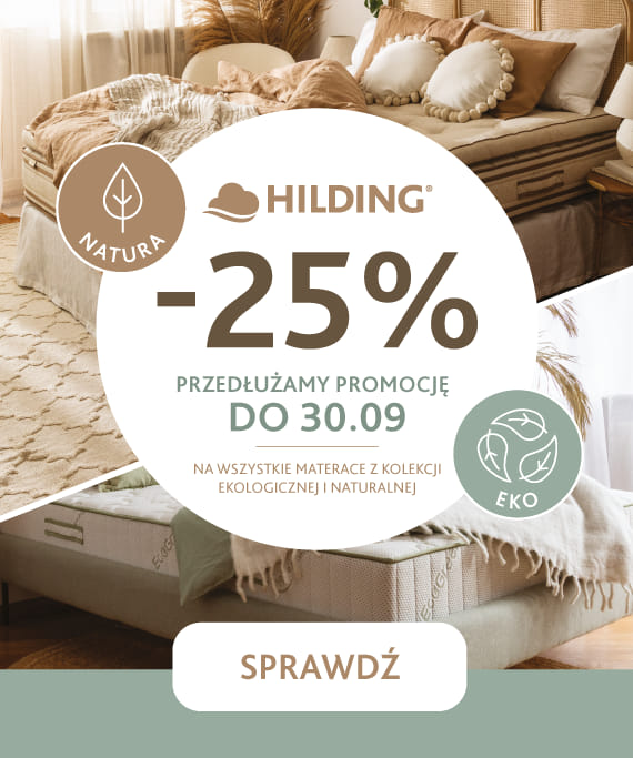 Promocja -25% na materace z kolekcji ekologicznej i naturalnej