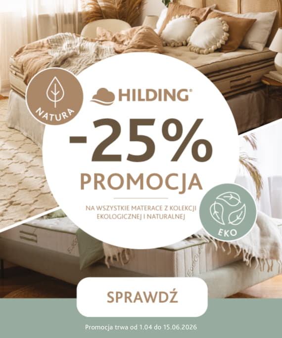 Promocja -25% na materace ekologiczne i naturalne
