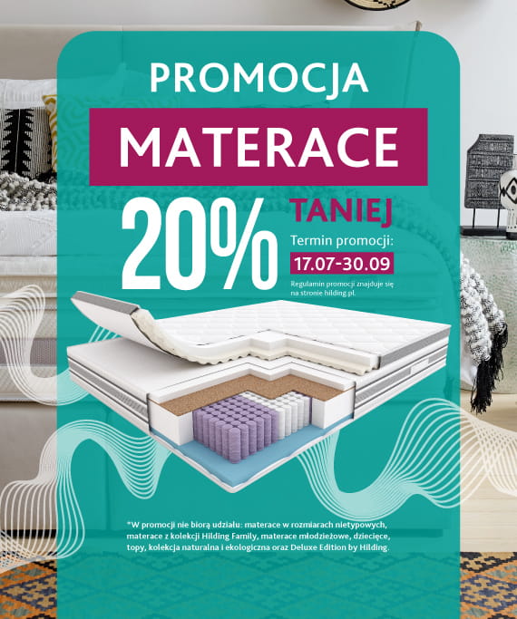 Promocja materace Hilding 20% taniej