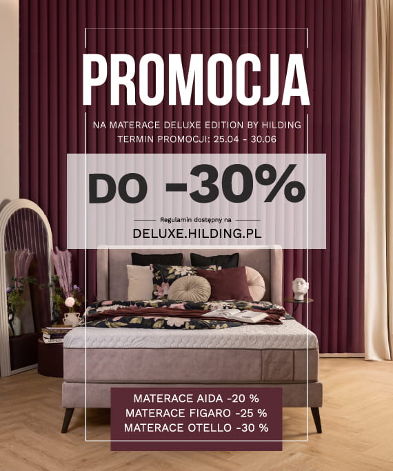 Promocja na materace Deluxe Edition by Hilding